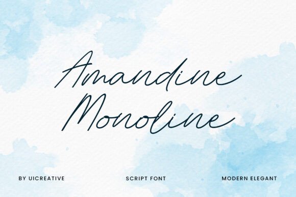 Amandine Monoline Font Review
