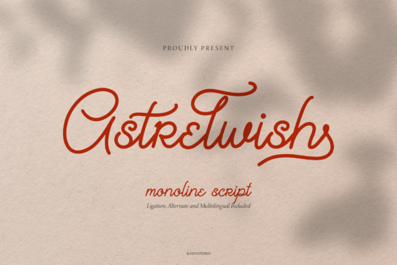 Astrelwish Font: A Creative Maker's Favorite Script Typeface