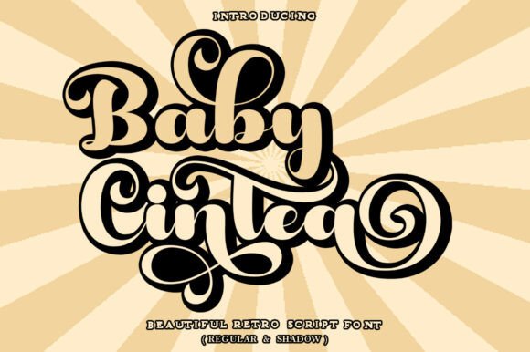 Baby Cintea Font for Bold Retro Design Projects