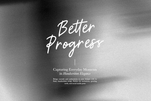 Better Progress Font for Business Branding