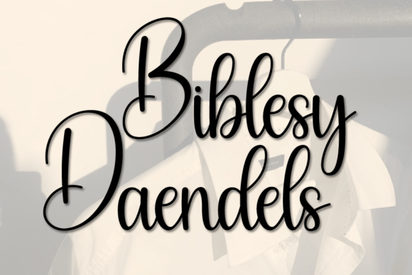 Biblesy Daendels Font: A Handwritten Script for Editorial Elegance