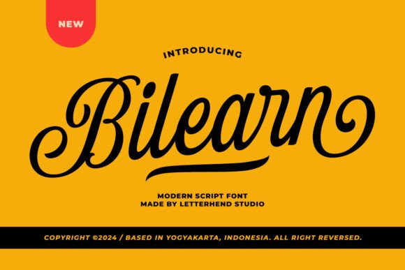 Bilearn Script Font Review for Brand Designers