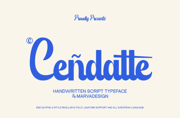 Cendatte: A Modern Handwritten Script Font