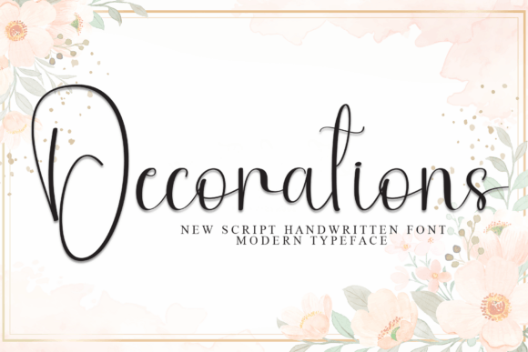 Decorations Font for Editorial Design