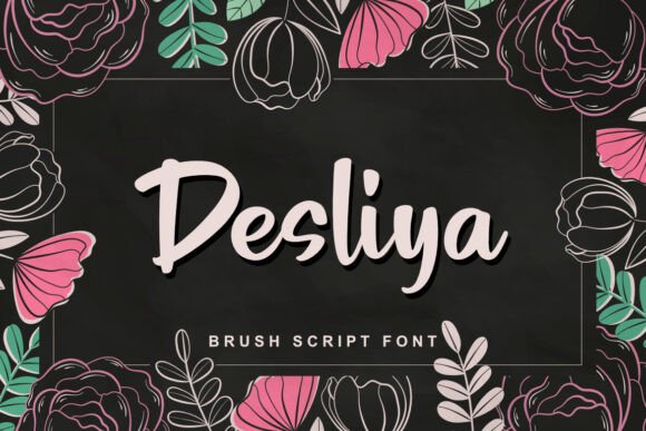 Desliya: A Brush Script Font for Creative Projects
