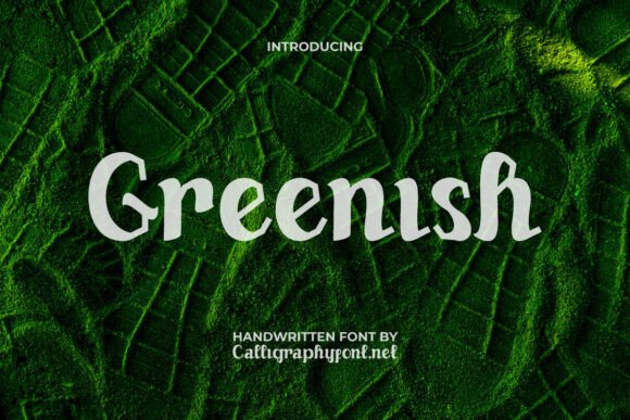 Greenish Font for Nature-Inspired Branding and Marketing