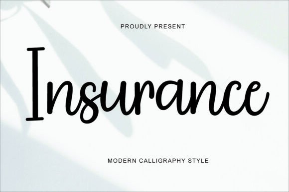 Insurance Font: Stylish Script for Editorial Design