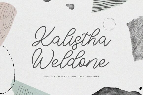 Kalistha Weldone: A Script Font for Modern Marketing Campaigns