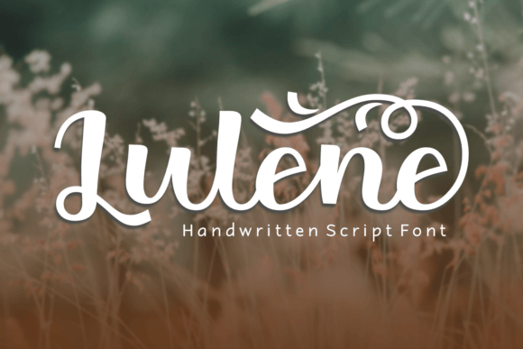 Lulene Script Font for Handmade Creations and Printables