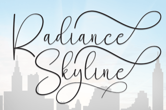 Radiance Skyline Font for a Polished Brand Look