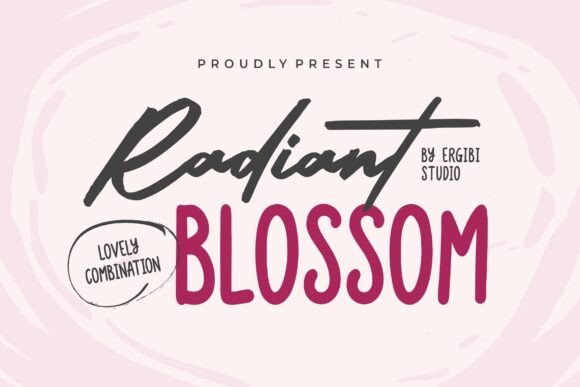 Radiant Blossom Font for Creative Projects