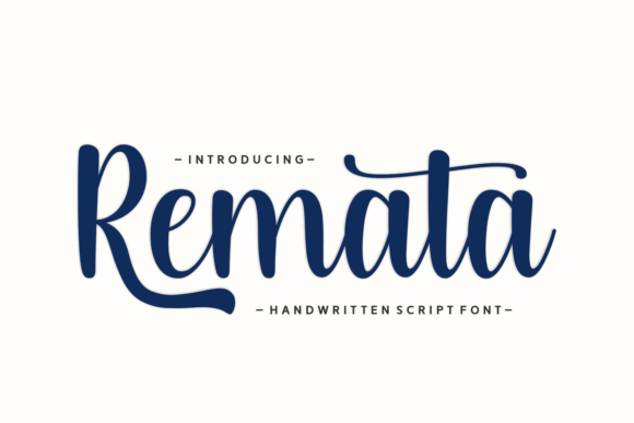 Remata: A Handwritten Script Font for Small Business Branding