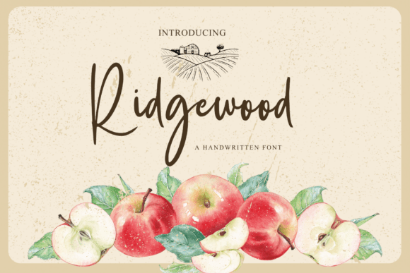 Ridgewood Font: A Handcrafted Script for Campaign Design