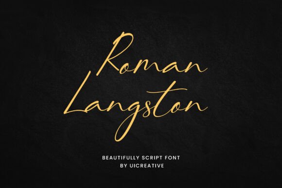 Roman Langston Font for Creative Projects