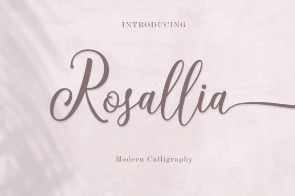 Rosallia: A Script Font for Elegant Branding