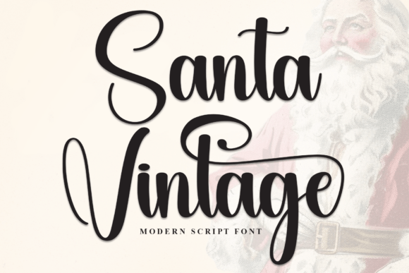 Santa Vintage: A Script Font for Editorial Elegance