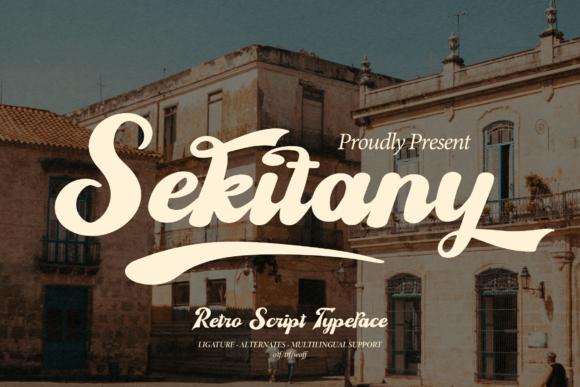 Sekitany: Retro Script Font for Creative Design