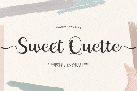 Sweet Quette Font: A Script Handwritten Typeface for Graceful Designs