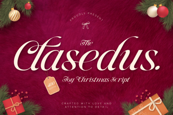 The Clasedus: A Festive Script Font for Designers
