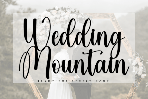 Wedding Mountain Font for Creative Makers